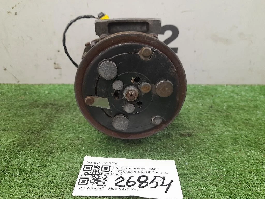 Compressore AC 64529213175 Mini MINI Cooper R56 2007