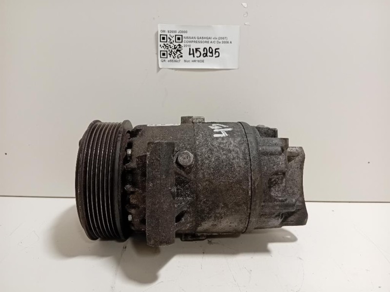 Compressore AC 92600 JD000 Nissan Qashqai I 2007