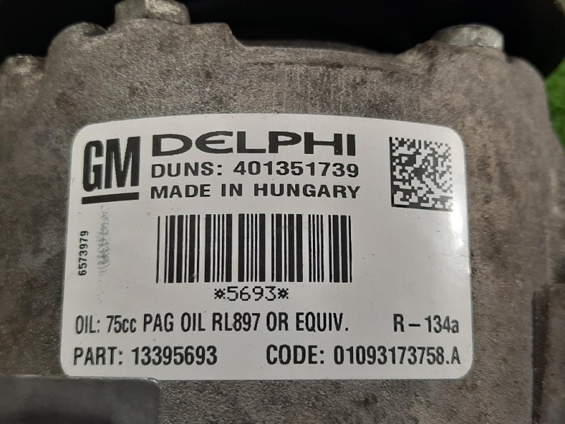 Compressore AC 13395693 Opel Astra J SW 2010