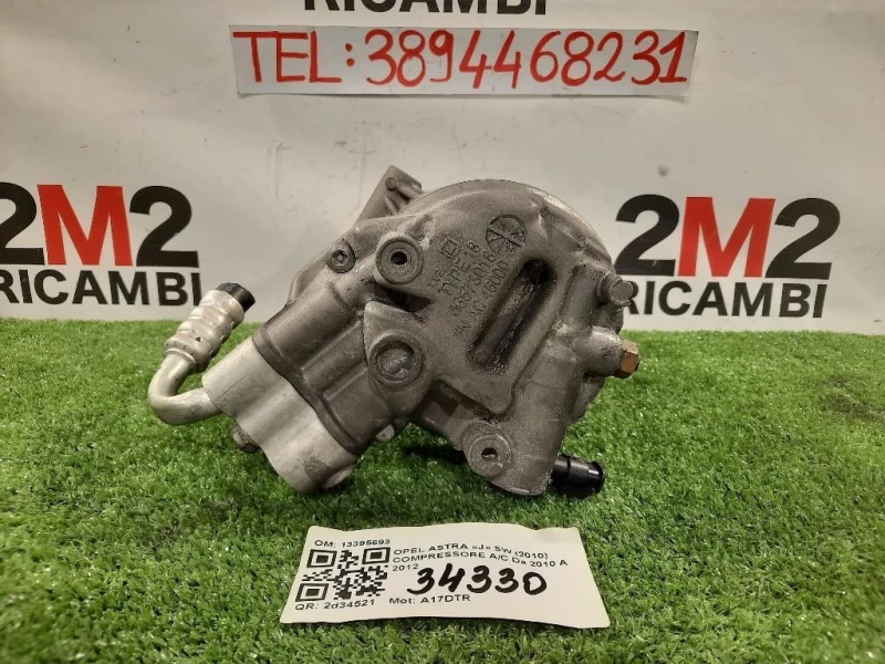 Compressore AC 13395693 Opel Astra J SW 2010