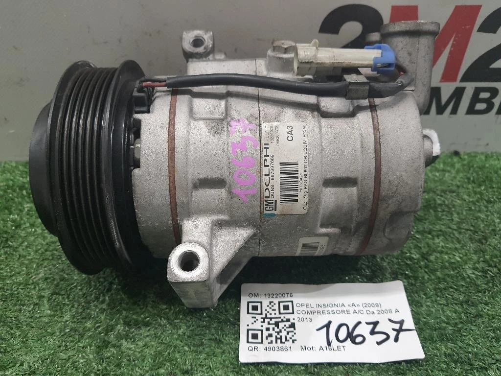Compressore AC 13220076 Opel Insignia A 2009