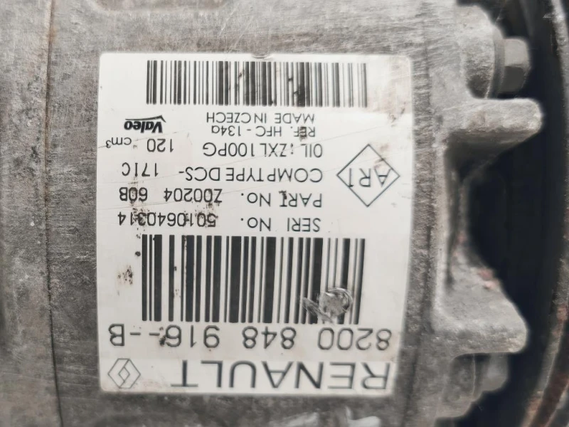 Compressore AC 8200 848 916-B Opel Vivaro B 2015