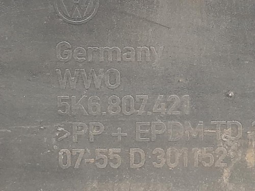 Paraurti POST 5K6 807 421 Volkswagen GOLF VI 2009