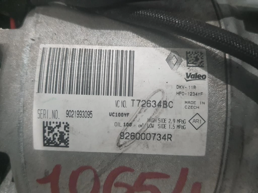 Compressore AC 926000734R Renault CLIO IV 2016