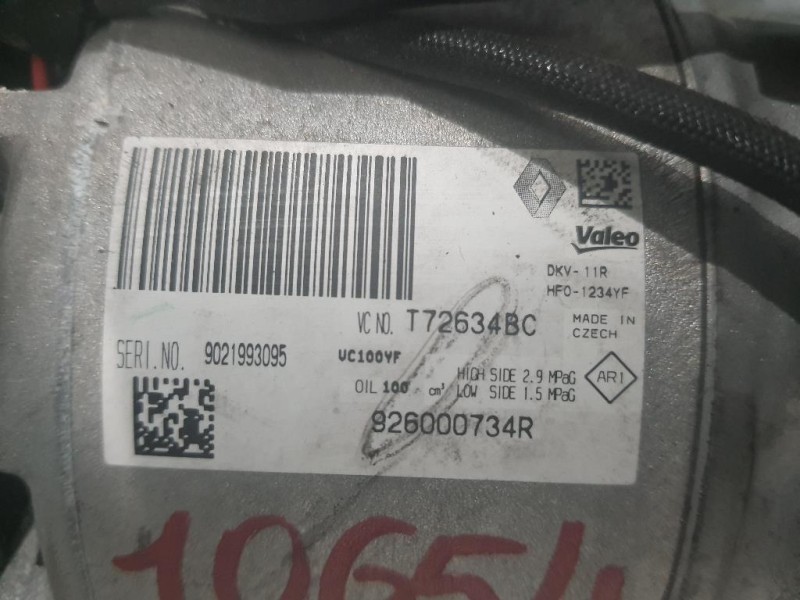 Compressore AC 926000734R Renault CLIO IV 2016