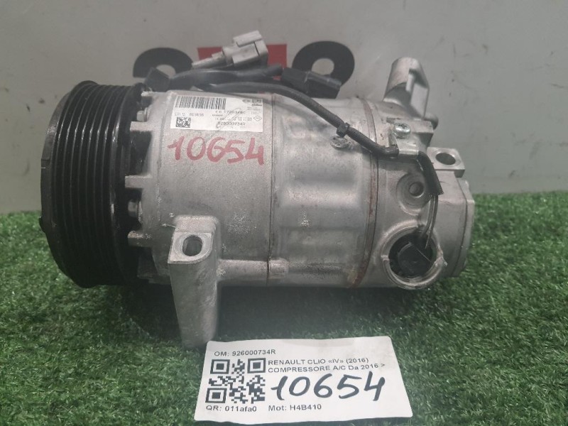 Compressore AC 926000734R Renault CLIO IV 2016