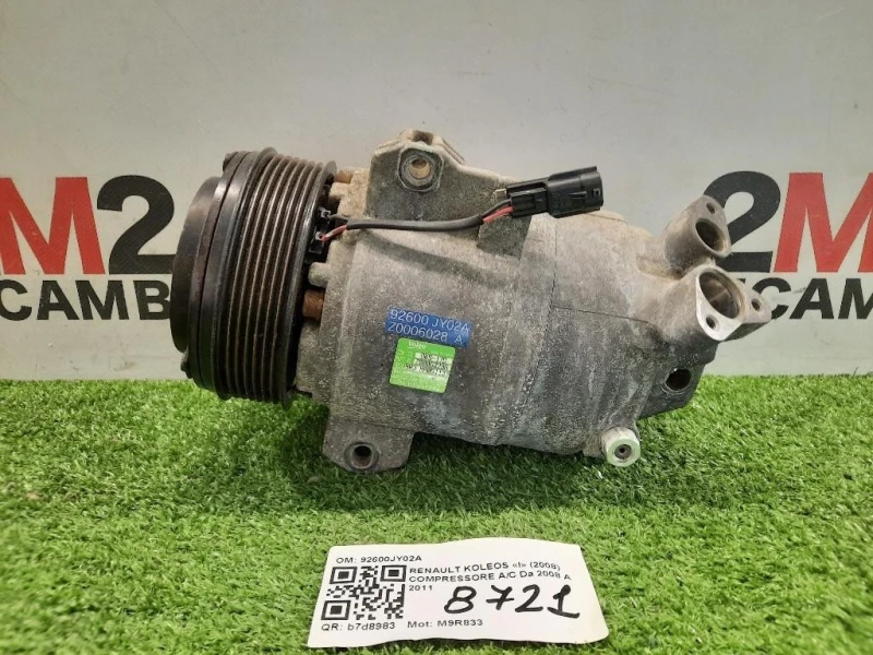 Compressore AC 92600JY02A Renault Koleos I 2008