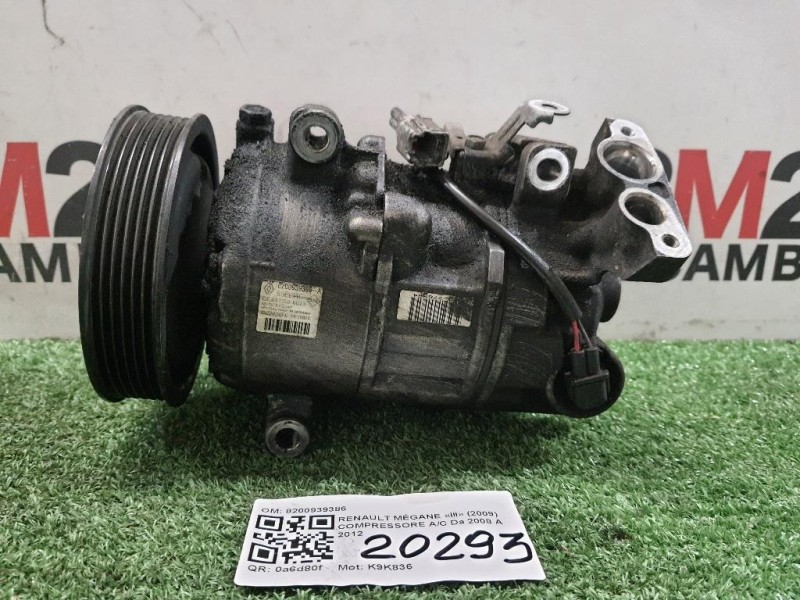 Compressore AC 8200939386 Renault Mégane III 2009