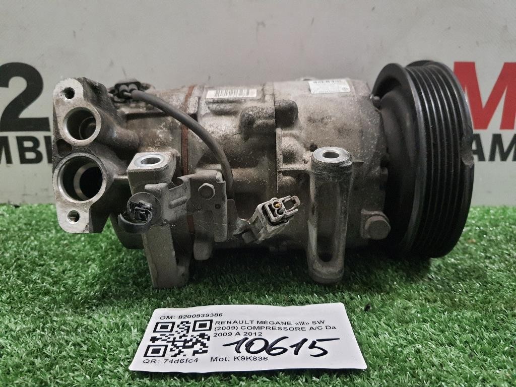 Compressore AC 8200939386 Renault Mégane III SW 2009