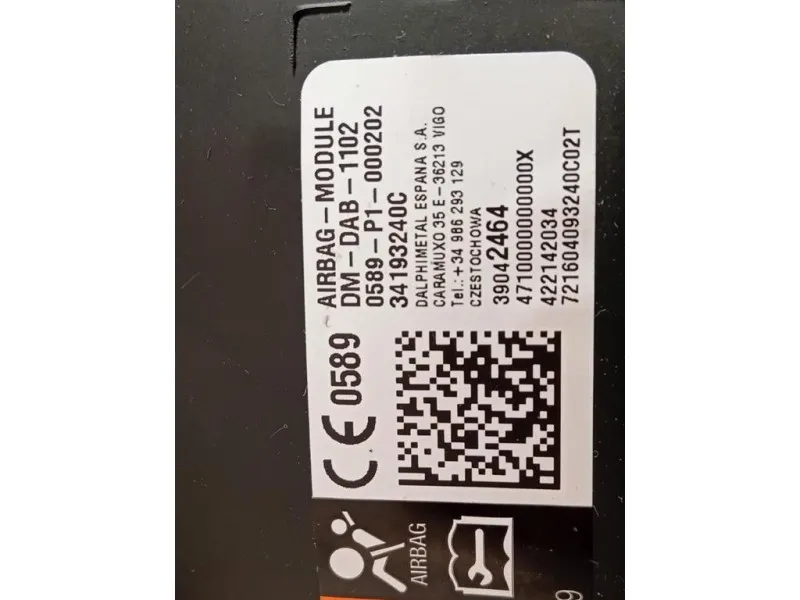 Air-bag Guidatore 39042464 Opel Astra K 2016