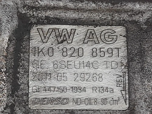 Compressore AC 1K0820859T Volkswagen GOLF VI 2009