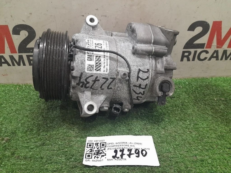 Compressore AC Revisionato 6573022 Opel Insignia A 2009