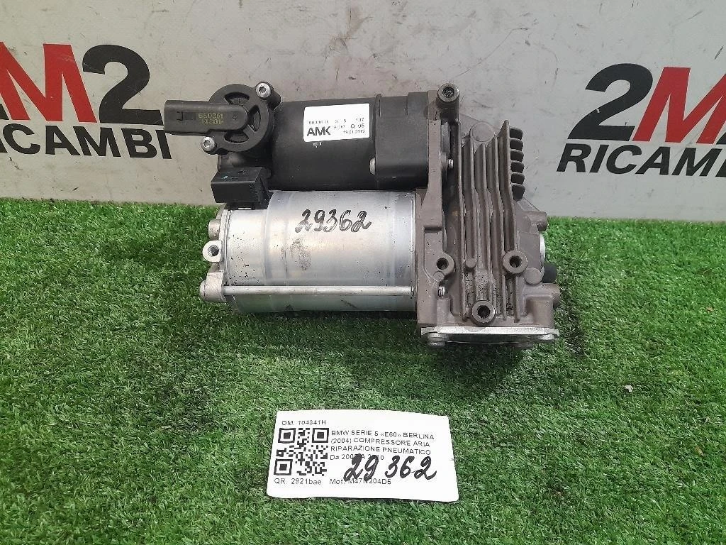 Compressore ARIA Riparazione Pneumatico 104341H Bmw Serie 5 E60 Berlina 2004