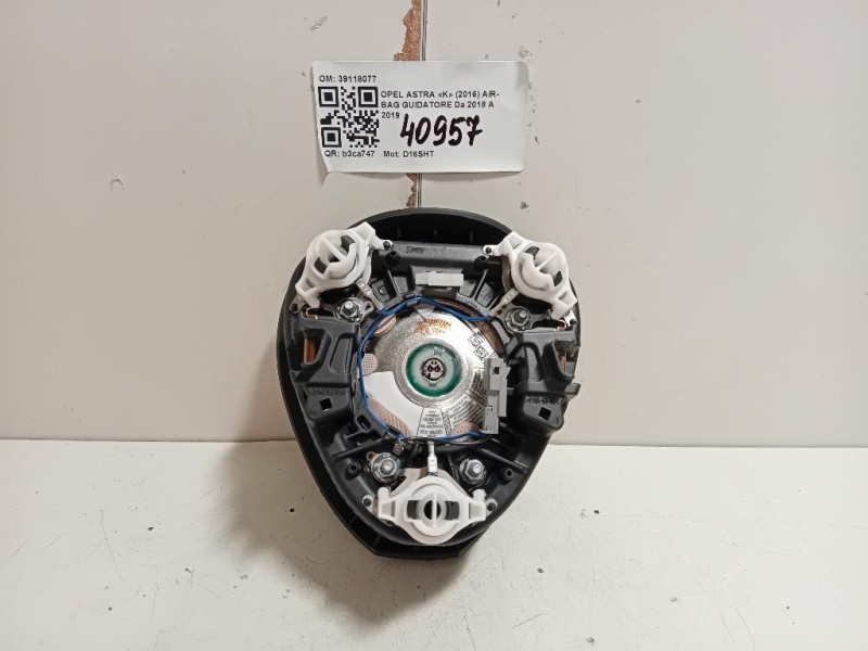 Air-bag Guidatore 39118077 Opel Astra K 2016