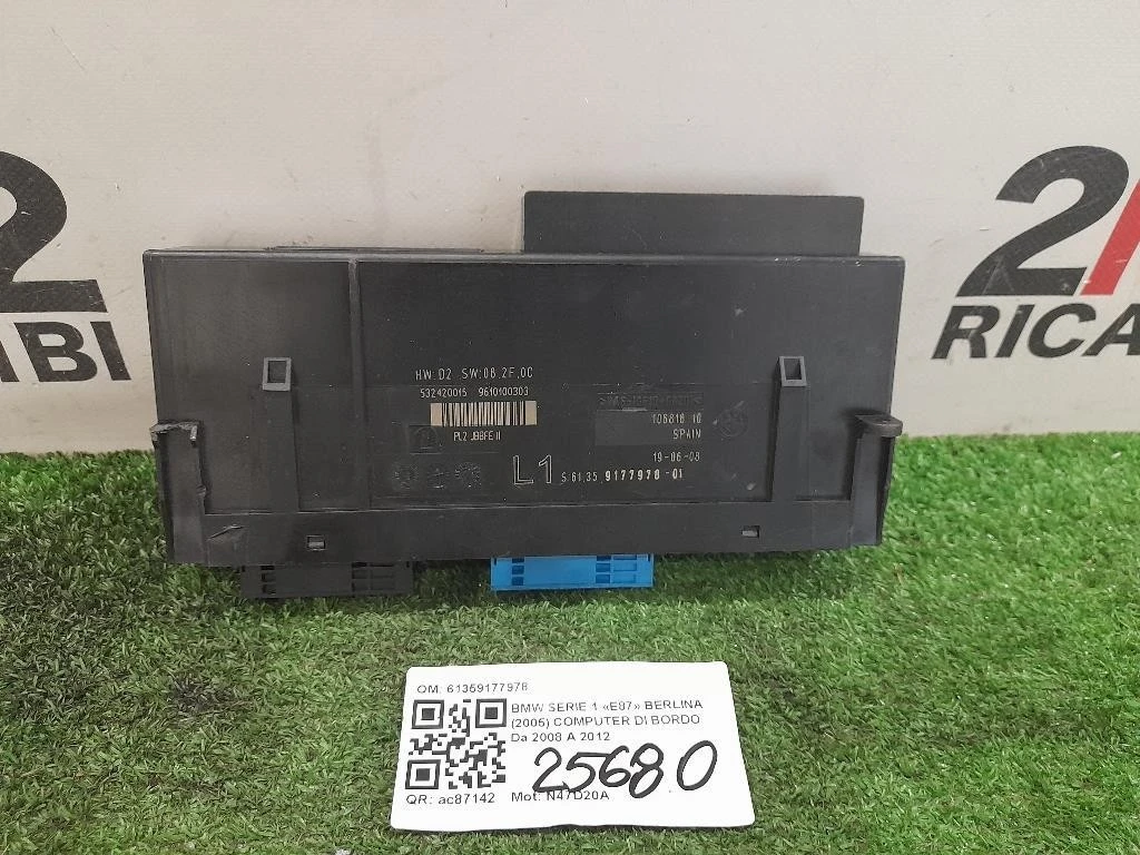 Computer DI Bordo 61359177978 Bmw Serie 1 E87 Berlina 2005
