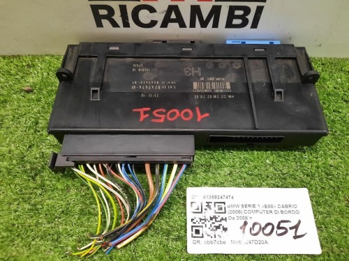 Computer DI Bordo 61359247474 Bmw Serie 1 E88 Cabrio 2005