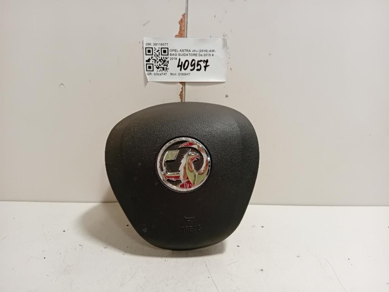 Air-bag Guidatore 39118077 Opel Astra K 2016