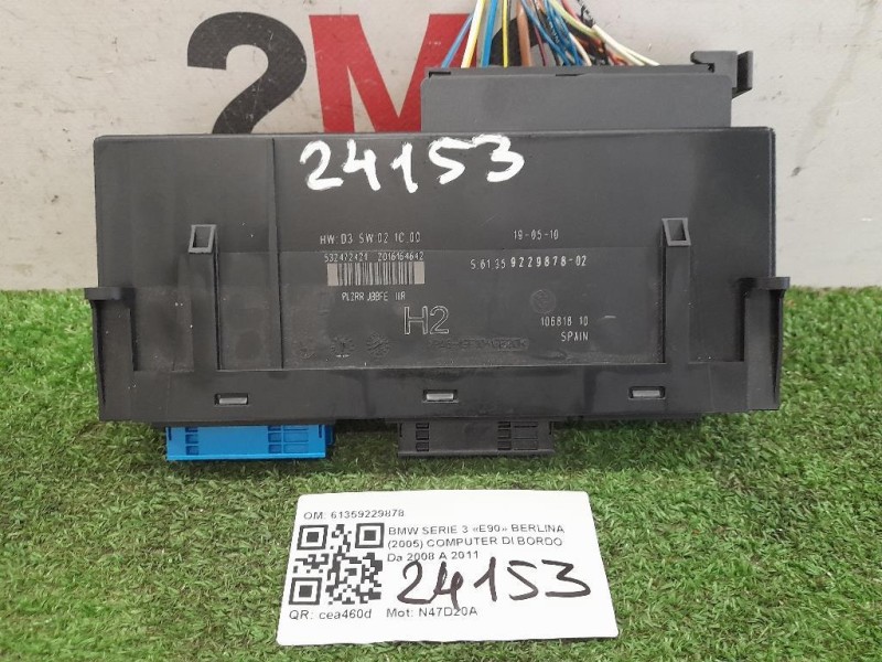 Computer DI Bordo 61359229878 Bmw Serie 3 E90 Berlina 2005