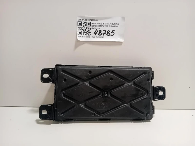 Computer DI Bordo 6135-9374508-01 Bmw Serie 3 F31 Touring 2012