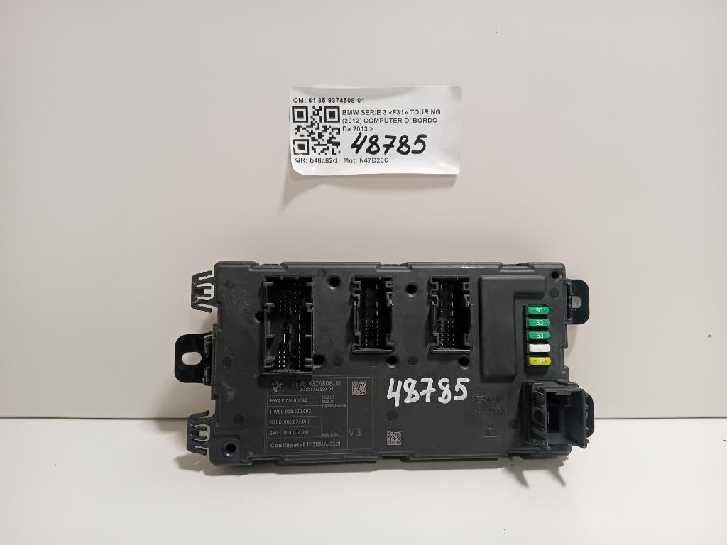 Computer DI Bordo 6135-9374508-01 Bmw Serie 3 F31 Touring 2012