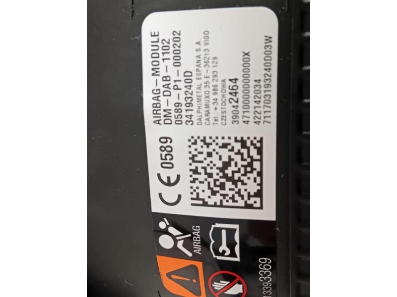 Air-bag Guidatore 34210358C Opel Astra K 2016