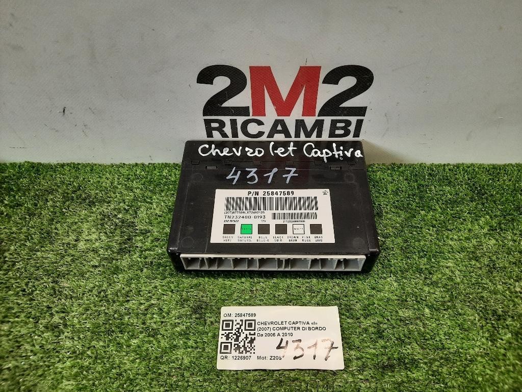 Computer DI Bordo 25847589 Chevrolet Captiva I 2007