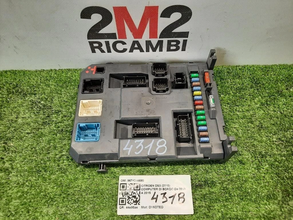 Computer DI Bordo 9674016680 Citroen DS3 2010