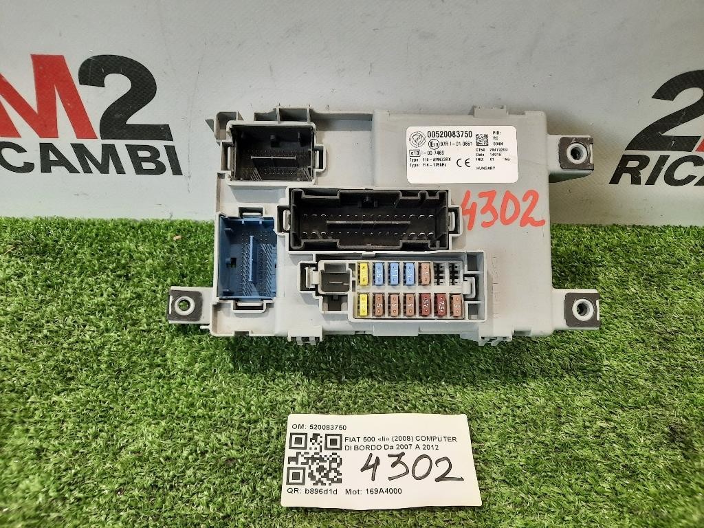 Computer DI Bordo 00520083750 BODY Fiat 500 II 2008