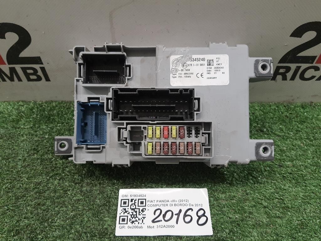 Computer DI Bordo 51934524 Fiat Panda III 2012