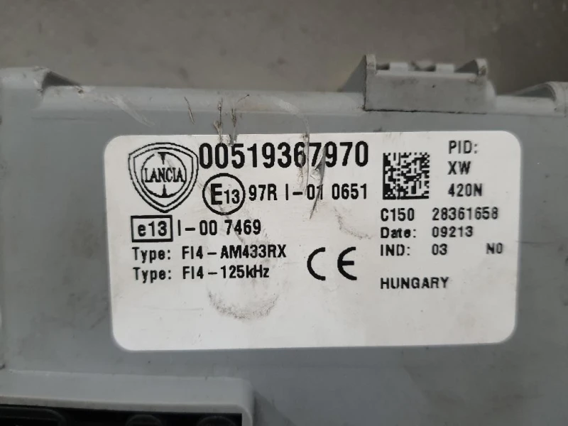 Computer DI Bordo 51936797 Lancia Ypsilon III 2011