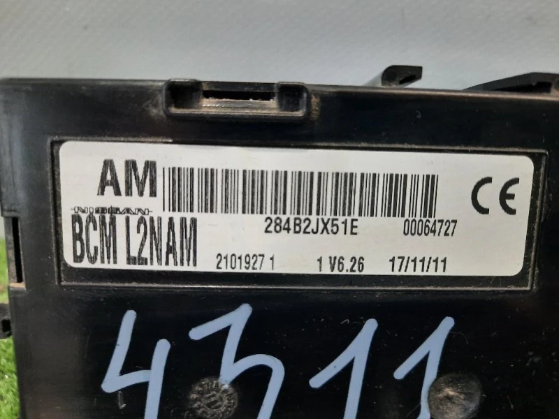 Computer DI Bordo 284B2JX51E Nissan Nv200 2009