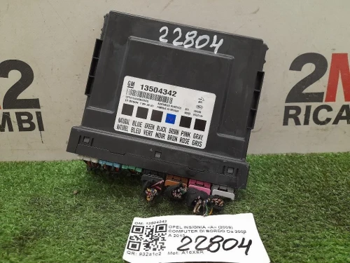 Computer DI Bordo 13504342 Opel Insignia A 2009