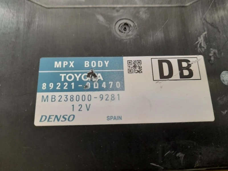 Computer DI Bordo 892210D470 Toyota Yaris IV 2014