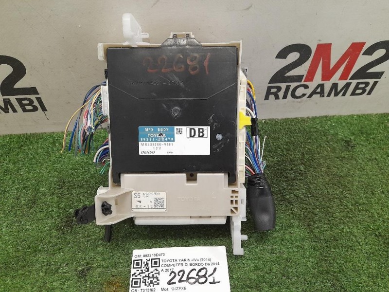 Computer DI Bordo 892210D470 Toyota Yaris IV 2014