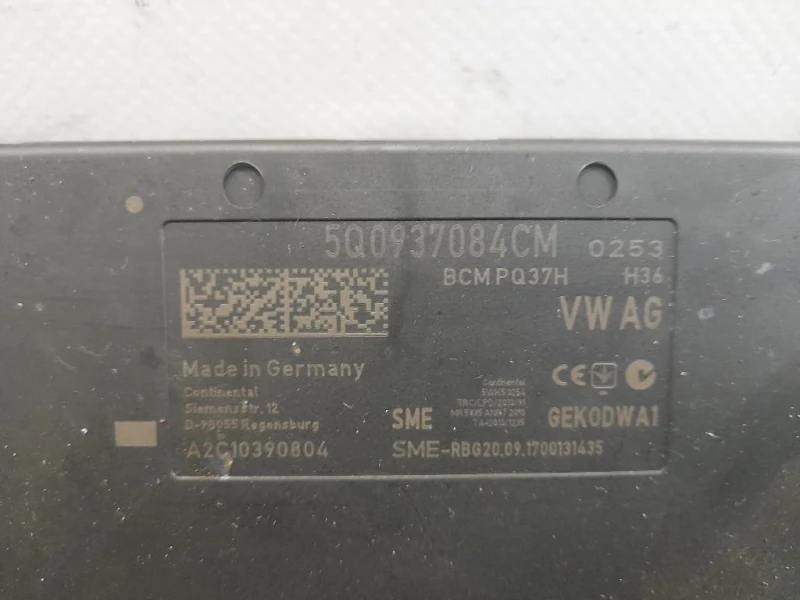 Computer DI Bordo 5Q0937084CM Volkswagen GOLF VII 2017