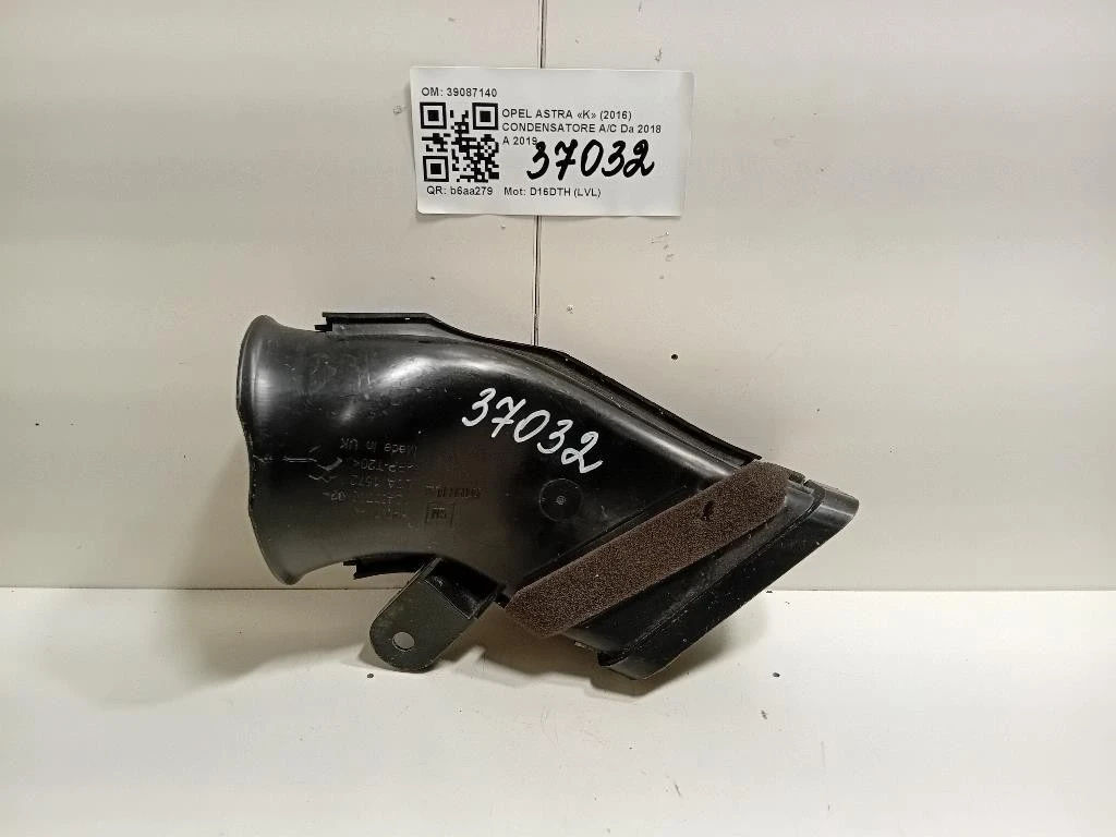 Condensatore AC 39087140 Opel Astra K 2016
