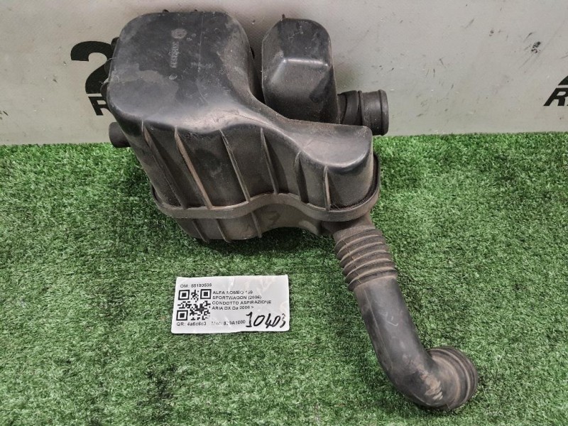 Condotto Aspirazione ARIA DX 55193539 Alfa Romeo 159 Sportwagon 2006