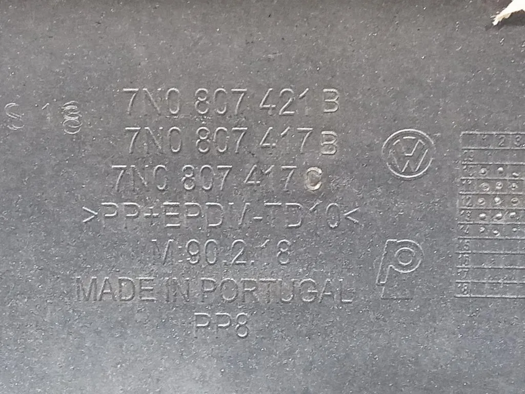 Paraurti POST 7E0807421B 7N0807417B Volkswagen Sharan IV 2010