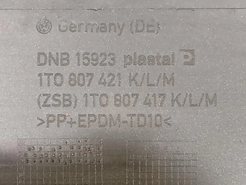 Paraurti POST 1T0807421K Volkswagen Touran III 2010