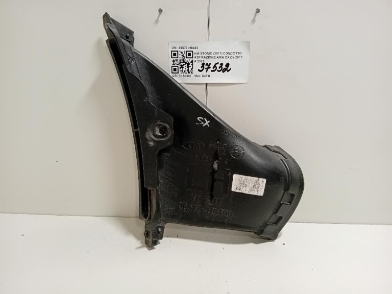 Condotto Aspirazione ARIA DX 86573H8400 Kia Stonic 2017