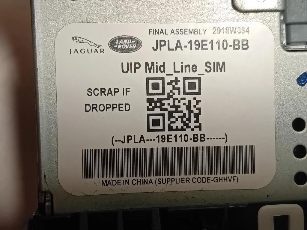 Connettore USB JPLA-19E110-BB Jaguar E-pace 2017