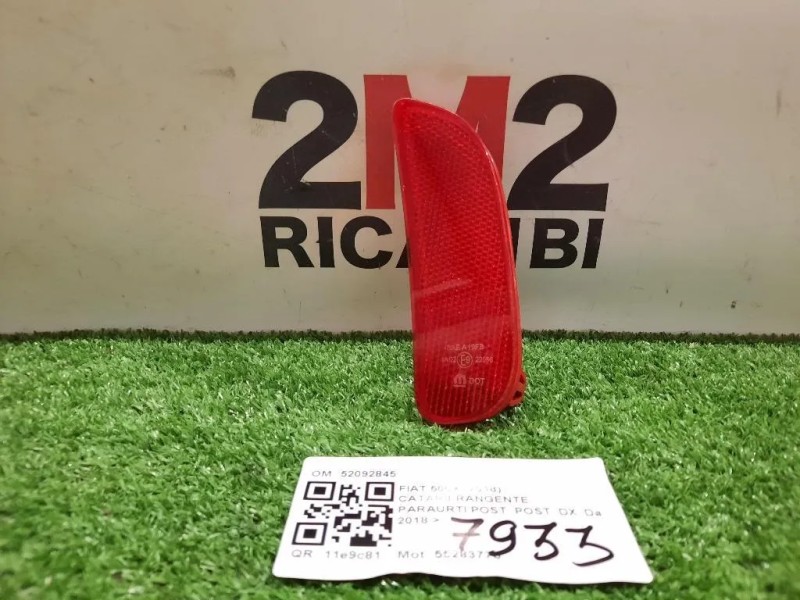Catarifrangente Paraurti POST POST DX 52092845 Fiat 500X 2018