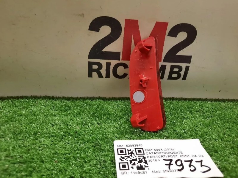 Catarifrangente Paraurti POST POST DX 52092845 Fiat 500X 2018