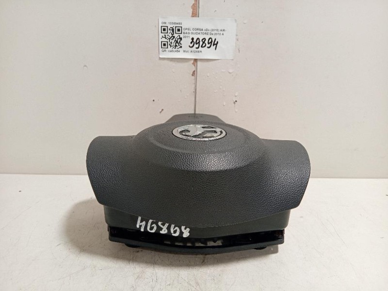 Air-bag Guidatore 13369480 Opel Corsa D 2010