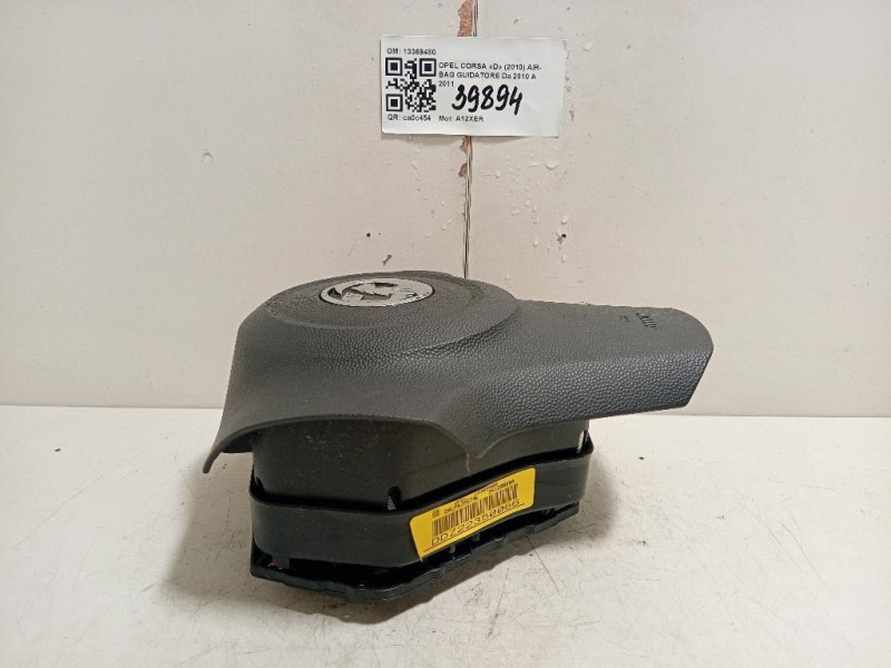 Air-bag Guidatore 13369480 Opel Corsa D 2010