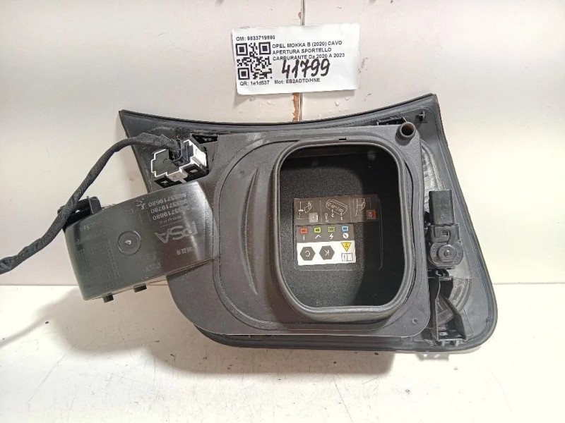 CAVO Apertura Sportello Carburante 9833719880 Opel Mokka B 2020