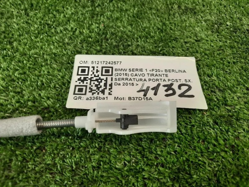 CAVO Tirante Serratura Porta POST SX 51217242577 Bmw Serie 1 F20 Berlina 2015