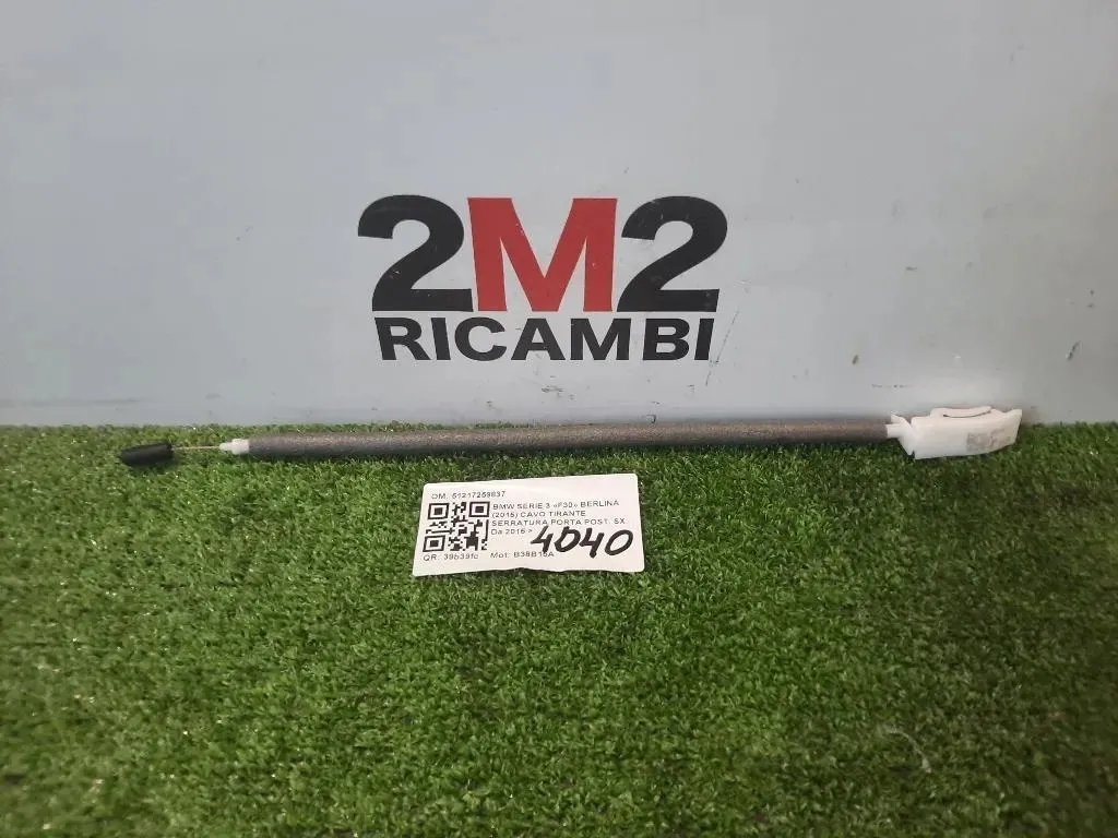 CAVO Tirante Serratura Porta POST SX 51217259837 Bmw Serie 3 F30 Berlina 2015