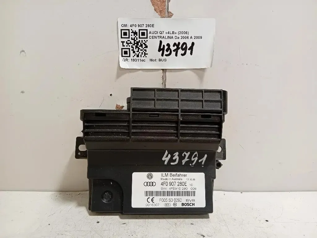 Centralina 4F0 907 280E Audi Q7 4LB 2006
