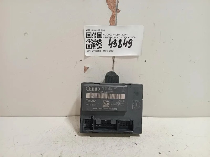 Centralina 4L0 907 290 Audi Q7 4LB 2006